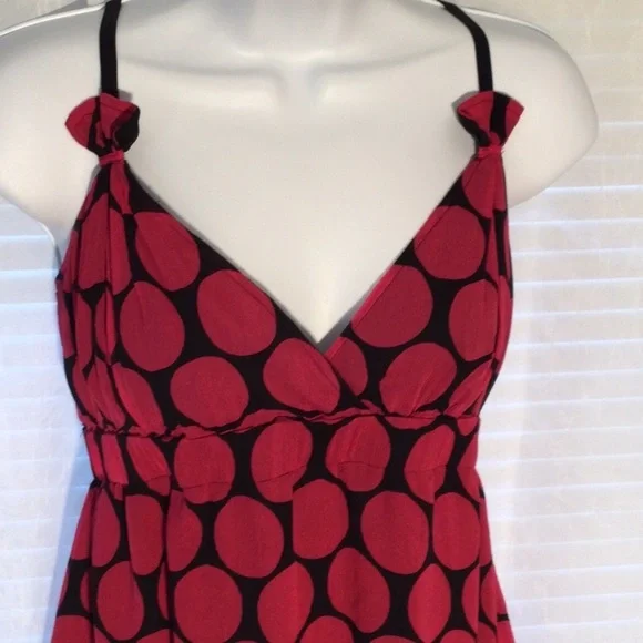 Express Silk Polka Dot Baby Doll Mini Sz M - Picture 3 of 14